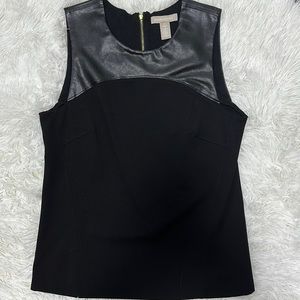 Banana Republic size 6 pleather top